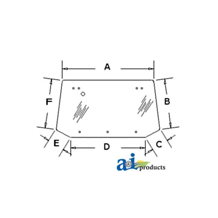 A & I Products Glass, Rear 66" x46" x4.5" A-F0NN9442038BA